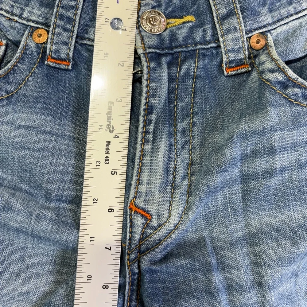 True Religion Light Blue Straight Jeans for Men